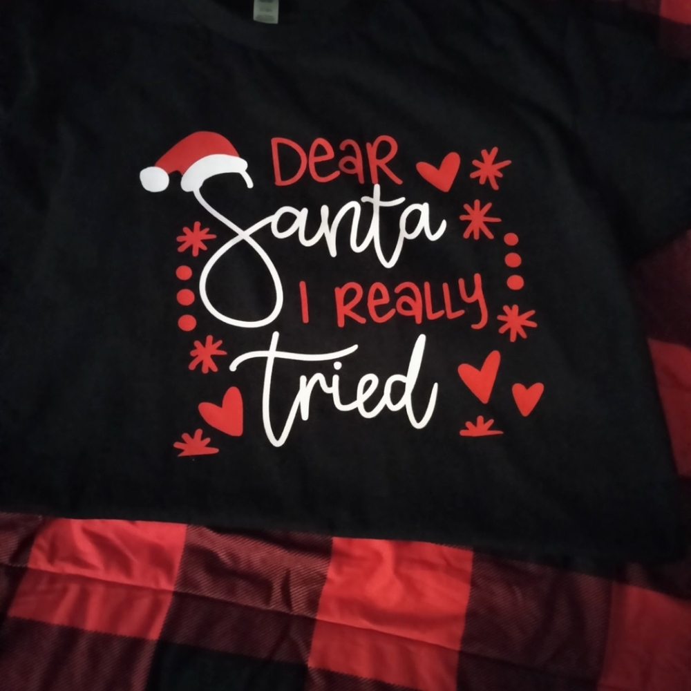 Home made Santa shirt perfect for the upcoming holiday season